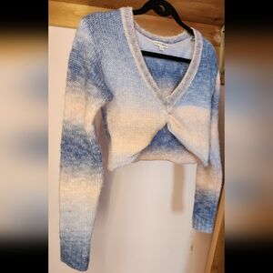 For Love & Lemons Celeste Twist Front Sweater Size S